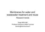 Membranes for water and wastewater treatment and reuse