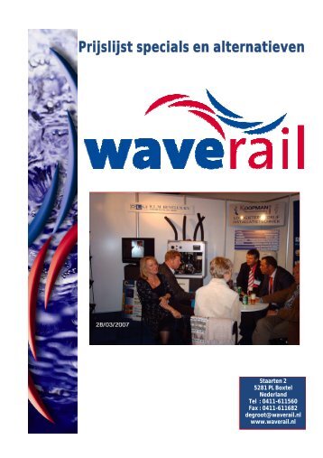 Prijslijst specials en alternatieven - Waverail