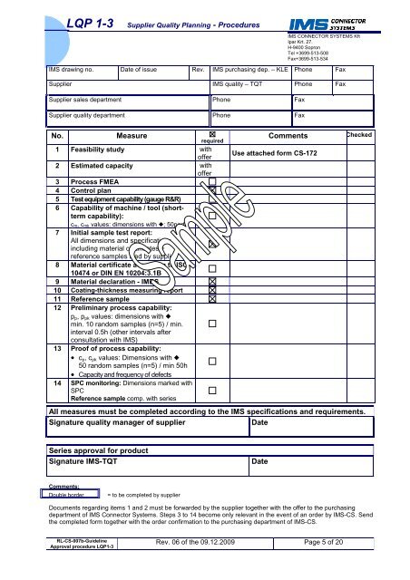 RL-CS-007b-Guideline Approval procedure LQP1-3