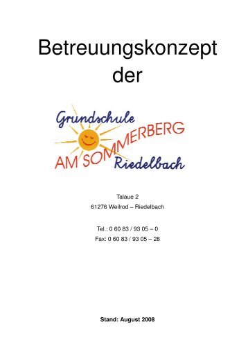 Download Betreuungskonzept - Grundschule am Sommerberg