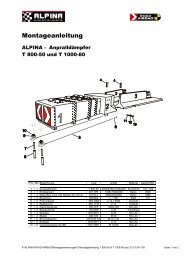 Montageanleitung - Alpina Sicherheitssysteme