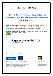 Rapport trimestriel NÂ°14 REM OI-FLEG Cameroun