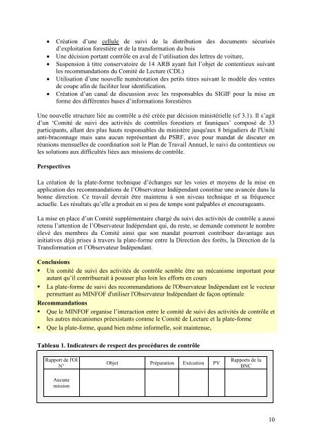 Rapport trimestriel NÂ°14 REM OI-FLEG Cameroun