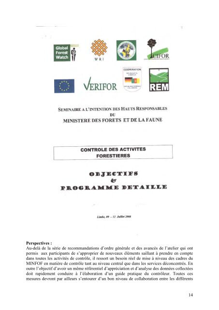 Rapport trimestriel NÂ°14 REM OI-FLEG Cameroun