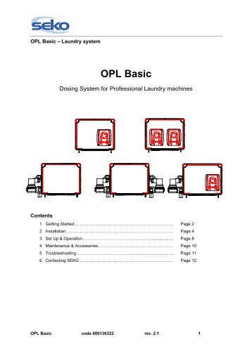 Seko OPL Basic System Instru.. - UK