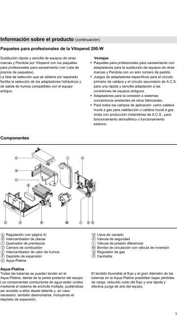 Datos técnicos Vitopend 200-W WH2A - Viessmann