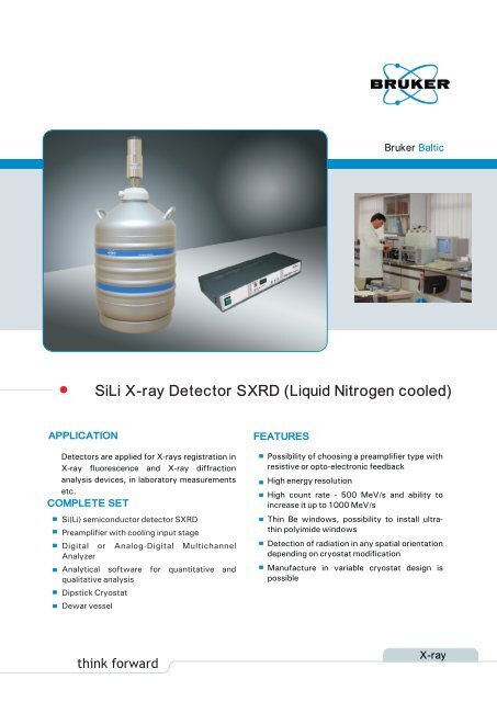 Sili X Ray Detector Sxrd Liquid Nitrogen Cooled