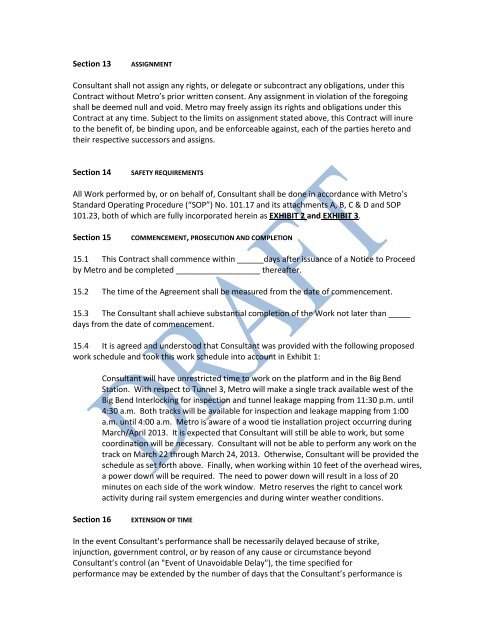 NOTICE OF MEETING AND AGENDA - Metro Transit