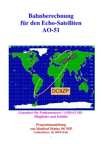 Bahnberechnung für den Echo-Satelliten AO-51
