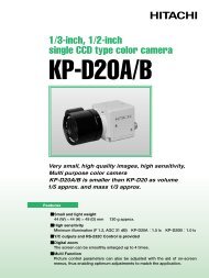 1/3-inch, 1/2-inch single CCD type color camera - Hitachi Kokusai ...