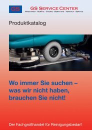 Wo immer Sie suchen – was wir nicht haben ... - GS Service Center