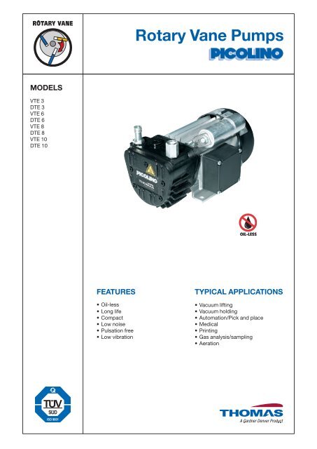 Rotary Vane Pump VTE 3 - Rtpumps.ch