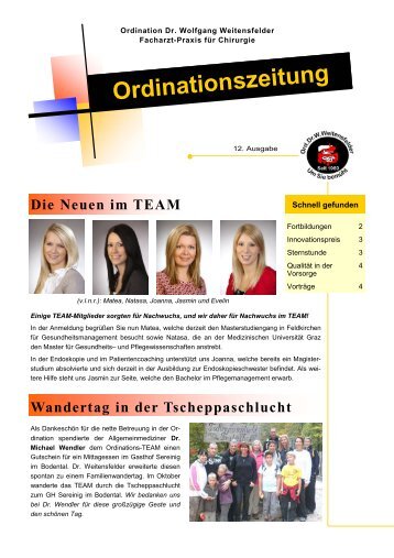 Ordinationszeitung - Ein Blick in eine chirurgische Endoskopie-Praxis