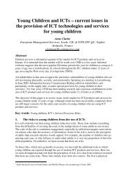 Young Children and ICTs â current issues in the provision of ICT ...