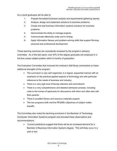 Section 1 - Postsecondary Education Quality Assessment Board