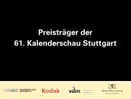 Preisträger der 61. Kalenderschau Stuttgart - Graphische Klub ...