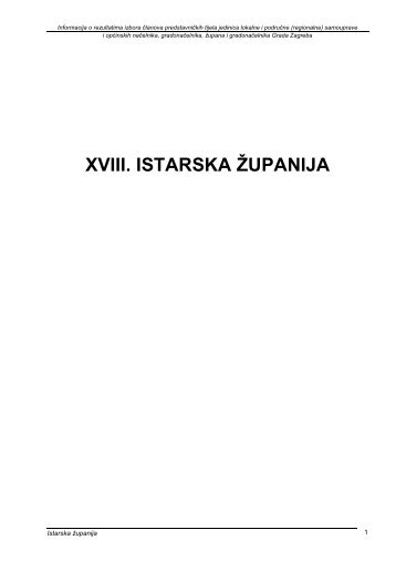 XVIII. ISTARSKA ŽUPANIJA