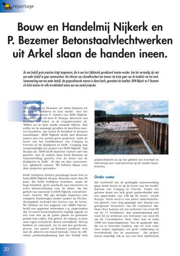 Bouw en Handelmij Nijkerk en P. Bezemer - Wapening in Beton