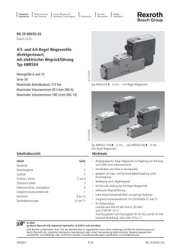 rd29069 - Bosch Rexroth