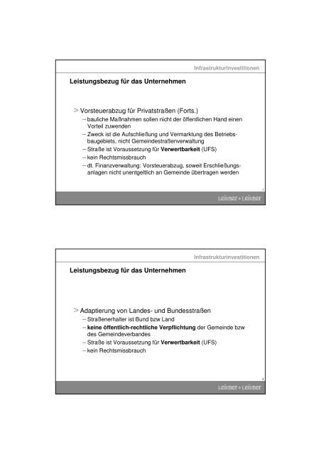 download Mag. Lindinger Vorsteuer Infrastrukturinvestitionen - Inkoba