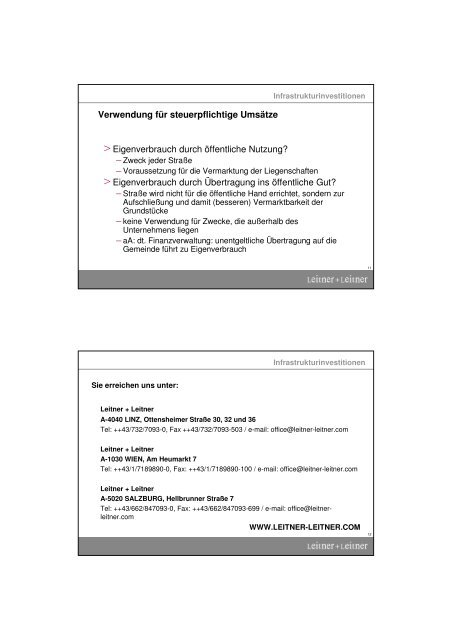 download Mag. Lindinger Vorsteuer Infrastrukturinvestitionen - Inkoba