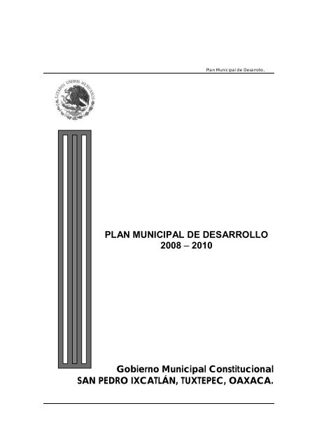plan municipal de desarrollo 2008 - Secretaria de Finanzas