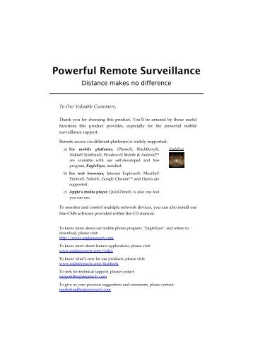 Powerful Remote Surveillance