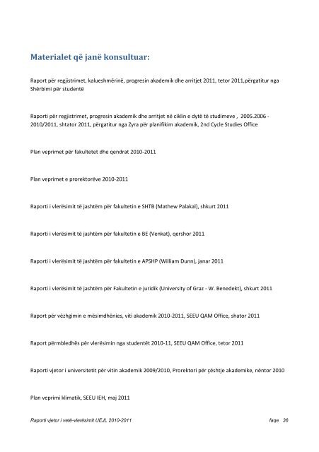 Raporti i universitetit-2010/2011