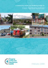 East Dunbartonshire - Glasgow Centre for Population Health