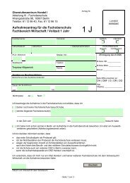 1-jÃ¤hrige Fachoberschule (PDF-Formular) - OSZ Handel I