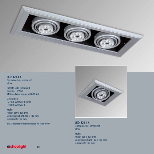 LED-Leuchten - we-shoplight