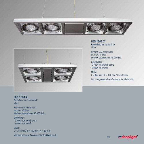 LED-Leuchten - we-shoplight