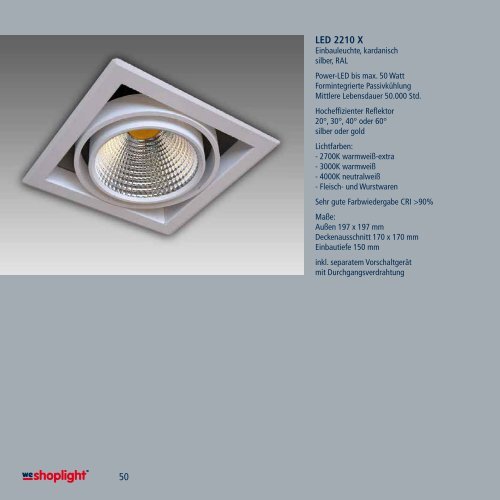 LED-Leuchten - we-shoplight