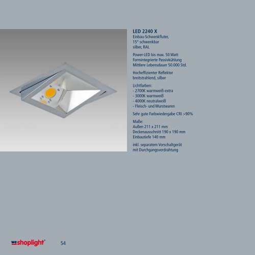 LED-Leuchten - we-shoplight