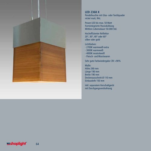 LED-Leuchten - we-shoplight