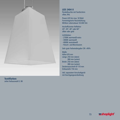 LED-Leuchten - we-shoplight