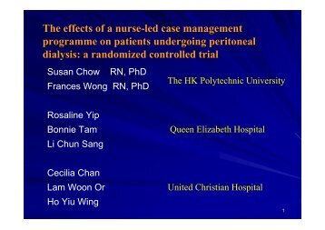 The effects of a nurse-led case management programme on patients ...