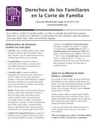 Derechos de los Familiares en la Corte de Familia