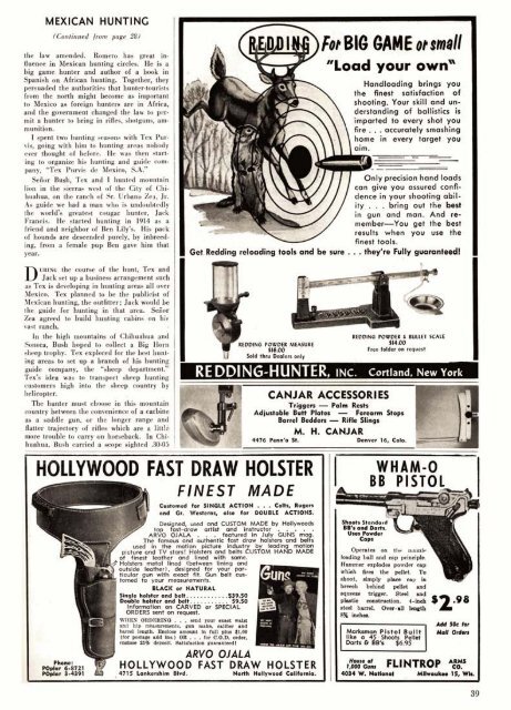 GUNS Magazine April 1957