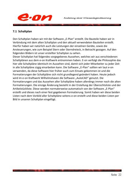 Projektarbeit 2011 Einbindung der Kaltwassersätze und ...