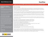 FaceTime for IBM Lotus Notes and SameTime - Information Safe