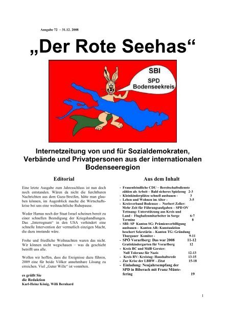 Ausgabe 72 - SP Appenzell Ausserrhoden