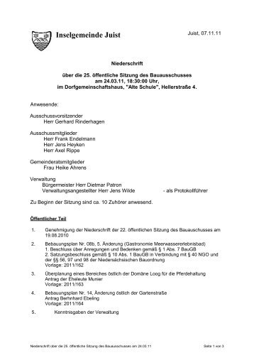 25-2011-ba-ergebnis.pdf - Inselgemeinde Juist