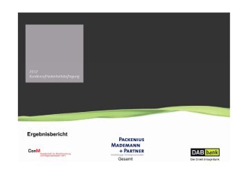 mehr... - Packenius, Mademann & Partner GmbH