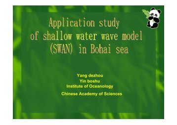 03 Application study of shallow water wave model (SWAN)