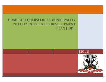 idp - abaqulusi local municipality