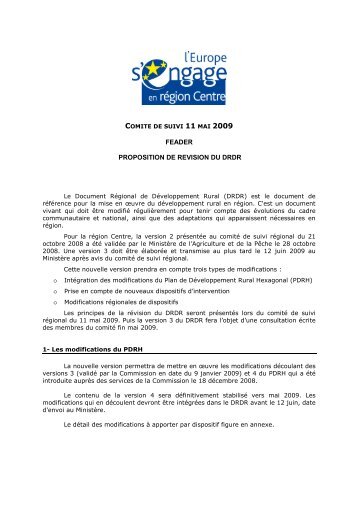 note explicative sur mise en conformité du DRDR avec le PDRH