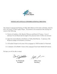 NOTICE OF ANNUAL CONGREGATIONAL MEETING The Annual ...