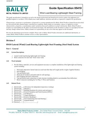 Wind Load-Bearing Lightweight Steel Framing - pavliks.wcm - Web ...