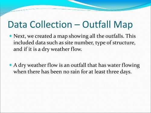 MS4 Outfall & BMP Mapping Using GIS